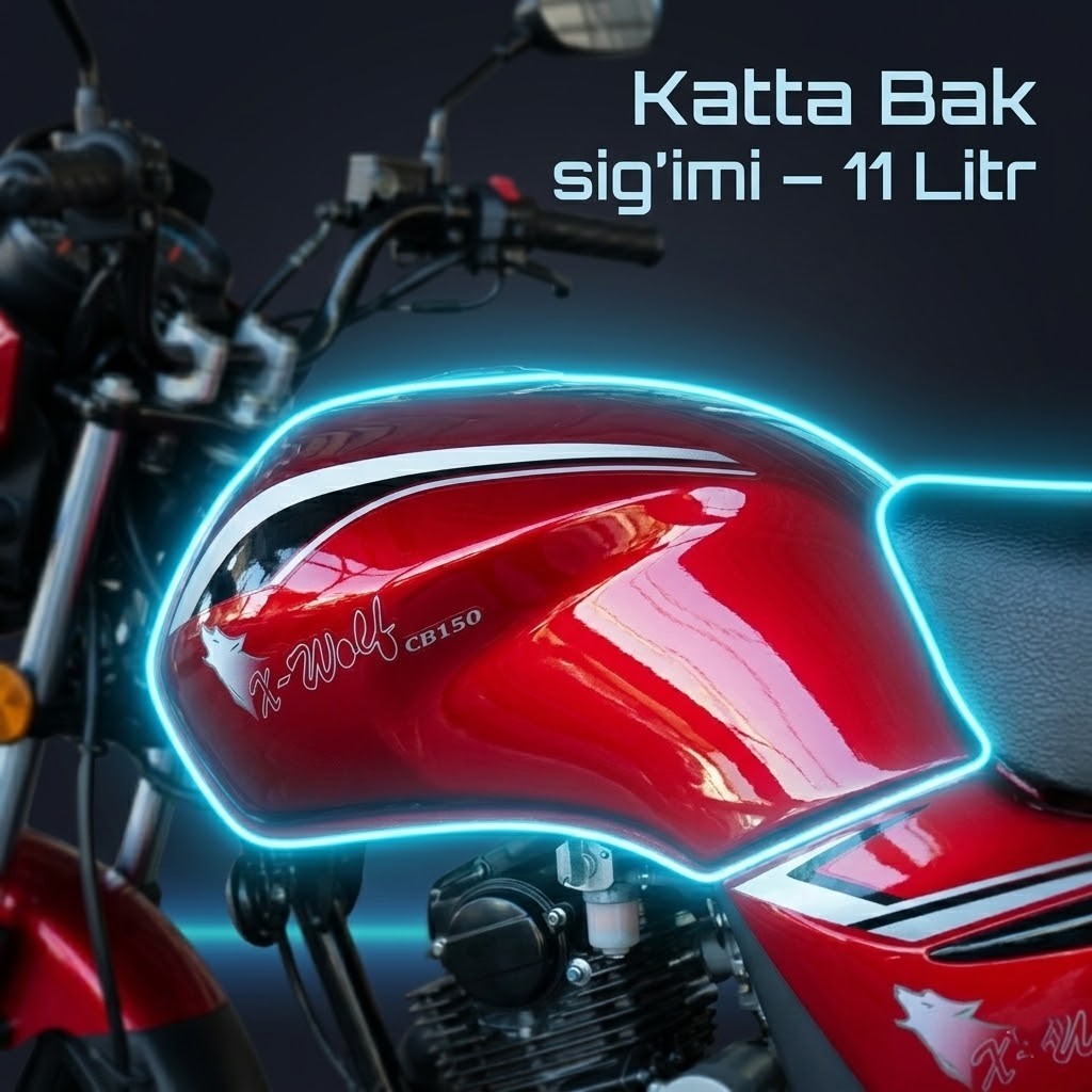 SYM X-Wolf 150 — 12,5 litrli katta yoqilg'i baki