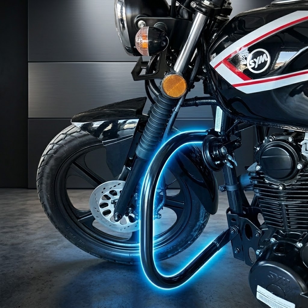 SYM X-Wolf 150 — po'lat himoya duglari